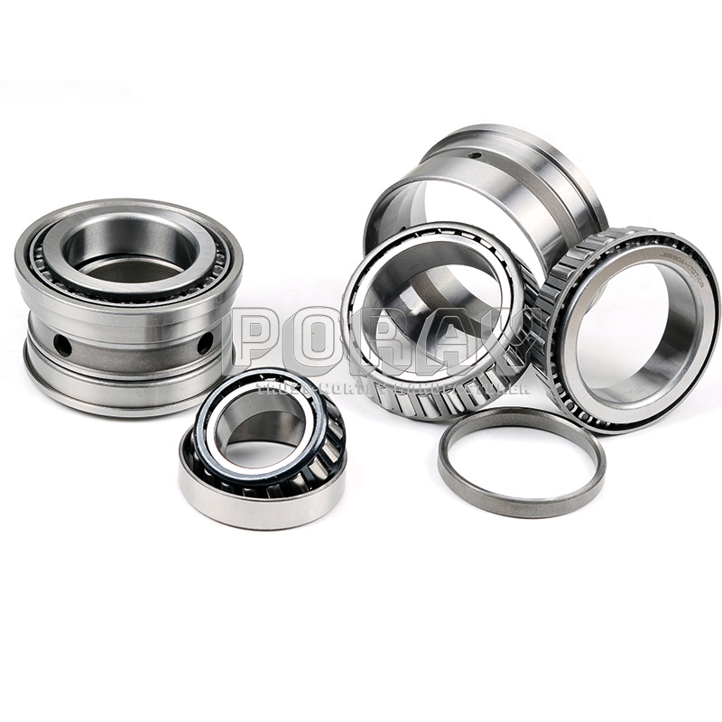 Tapered roller bearings consist of four basic components including the cone (inner ring), the cup(outer ring), tapered rollers, and a cage (roller retainer). The inner ring, rollers and the cage that retains and evenly spaces the rollers make up for the non-separable cone assembly.